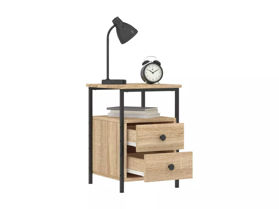 Table de chevet chêne sonoma 34x35,5x50 bois d'ingénierie