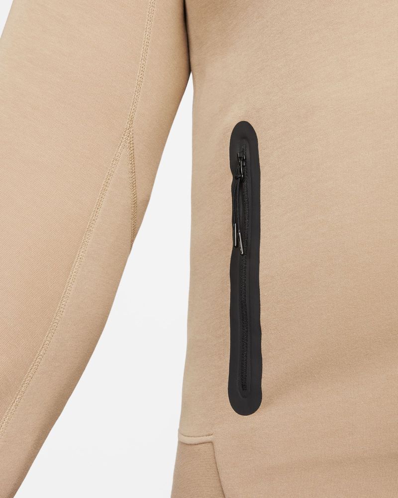 Sweat zippé à capuche Nike Sportswear Tech Fleece Beige pour homme