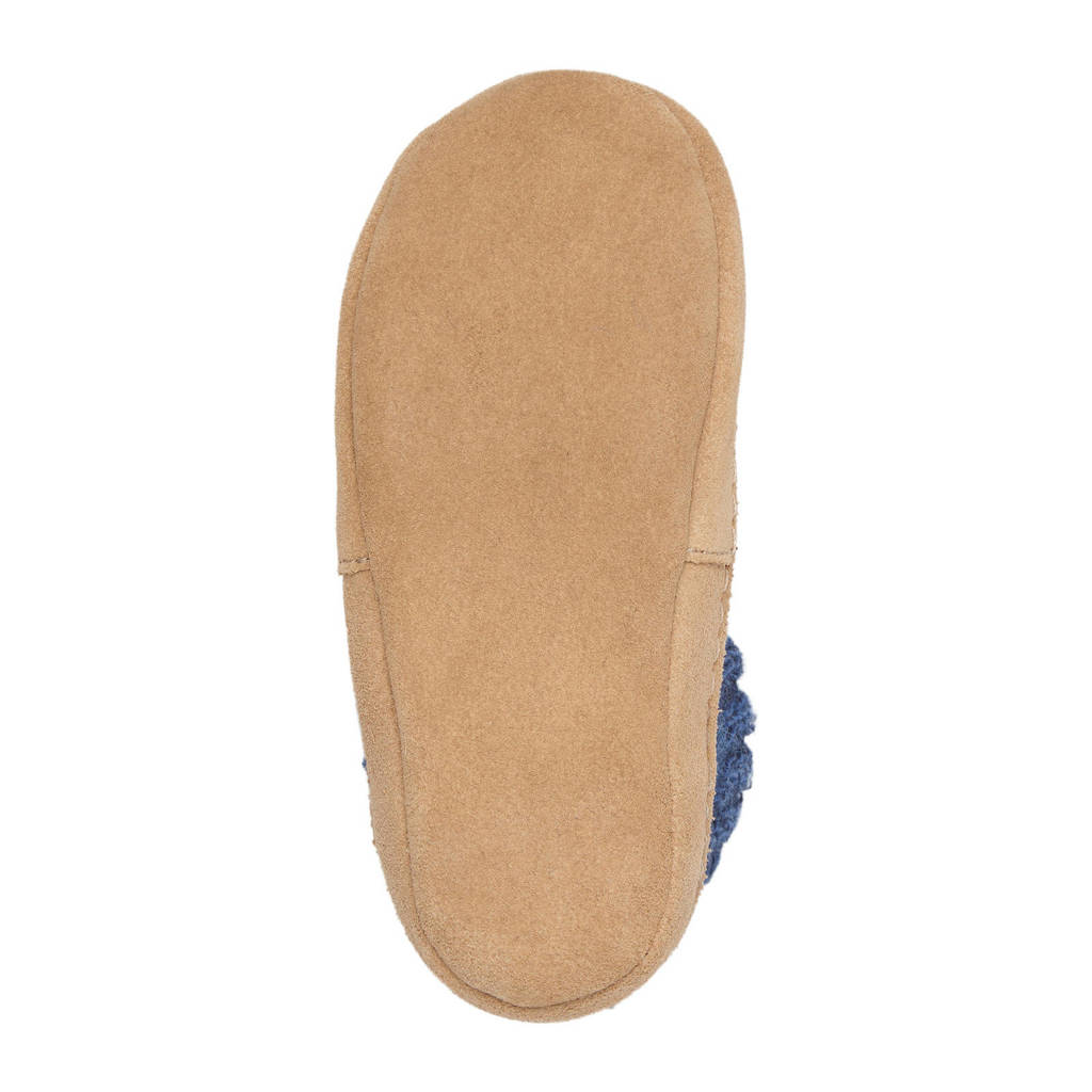 Bergstein wollen pantoffels donkerblauw