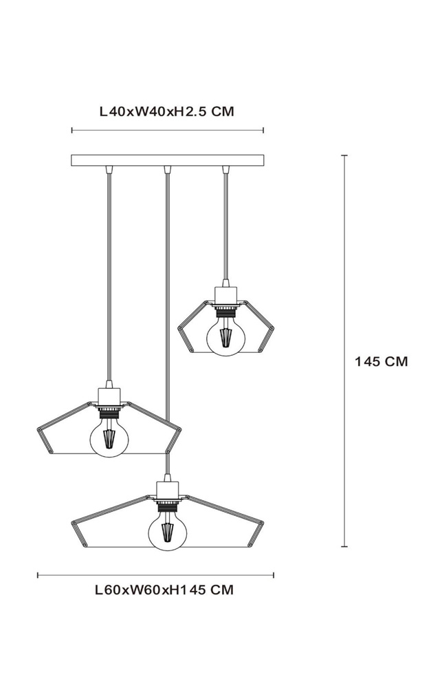 Lucide Yunkai hanglamp 3x E27 rotan