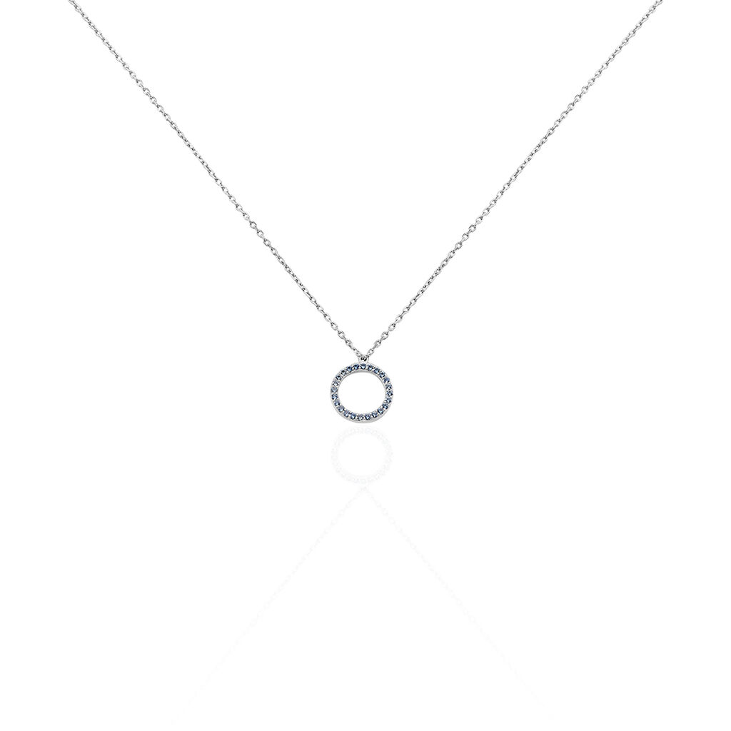 Collier Ambroisie Argent Blanc Oxyde De Zirconium