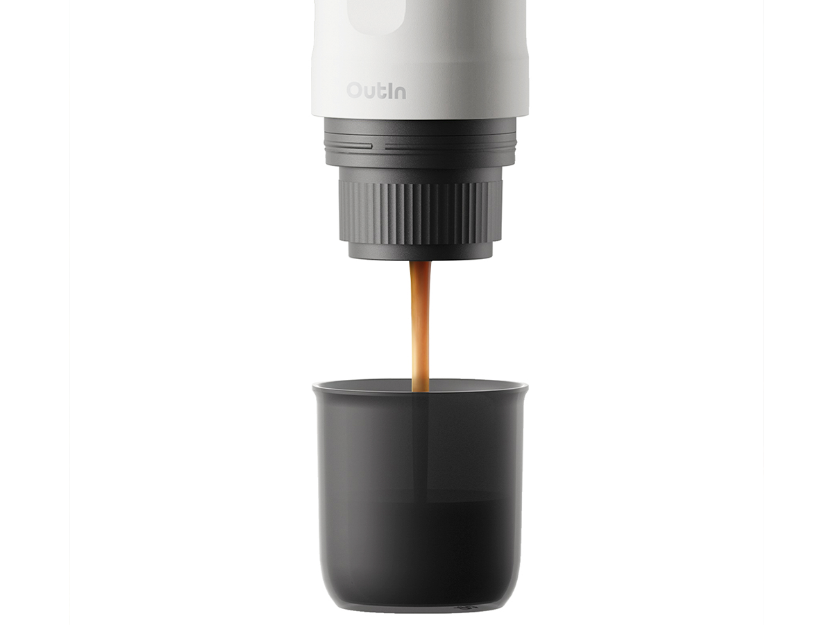 OutIn Nano draagbare elektrische espressomachine - White