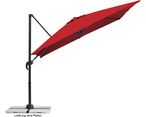 Rhodos Junior Schneider Parasol Tuinparasol 270 x 270 cm rood