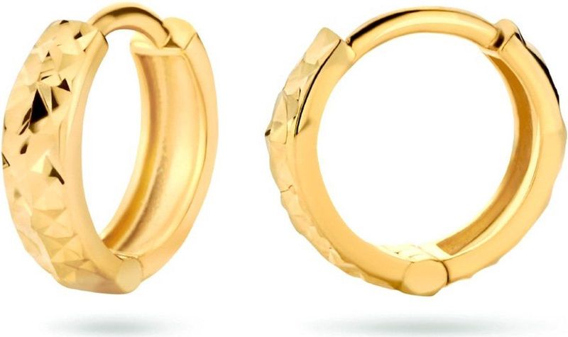 Goud - Klapoorringen - Gediamanteerd - 3,0 mm