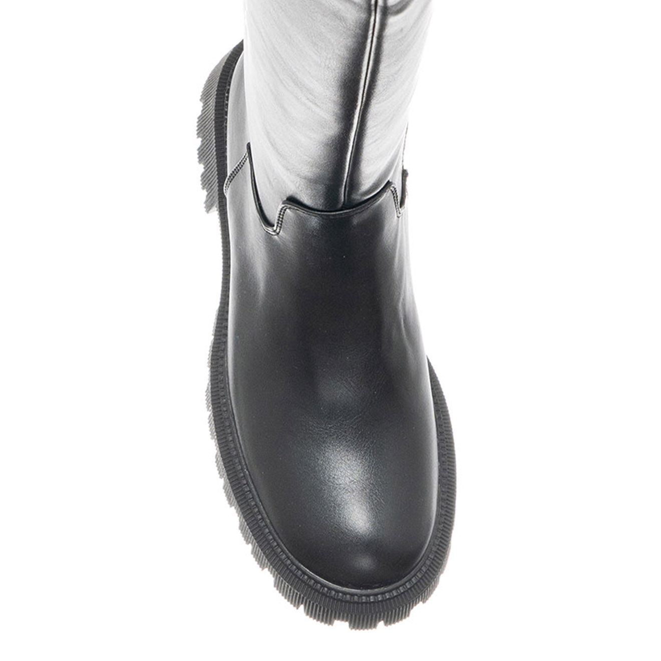 Patrizia Pepe Bottes en Cuir Alice noires - Talon 5 cm