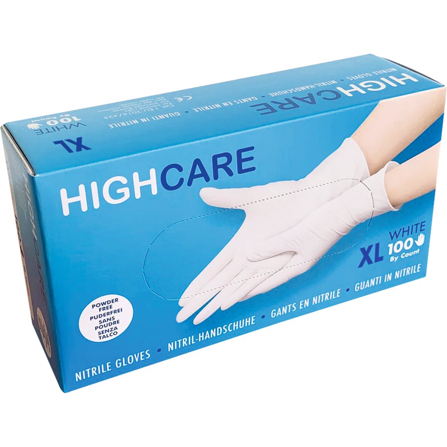 Einweghandschuhe Nitrile 100er L blau Cert: CE Cat. III – Typ P