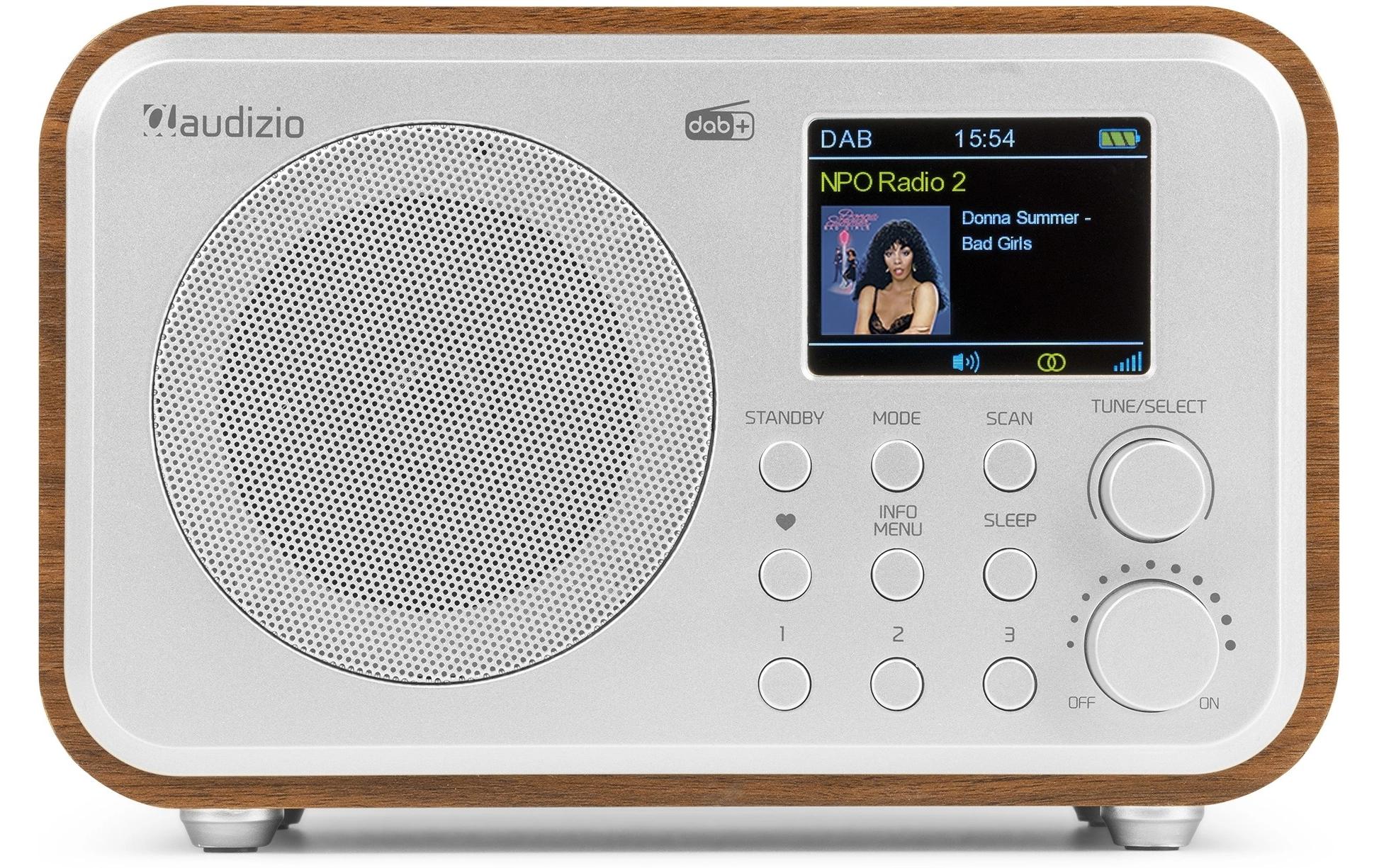 DAB+ Radio Milan Dunkelbraun/SilberKompaktes DAB+ Radio mit Akku