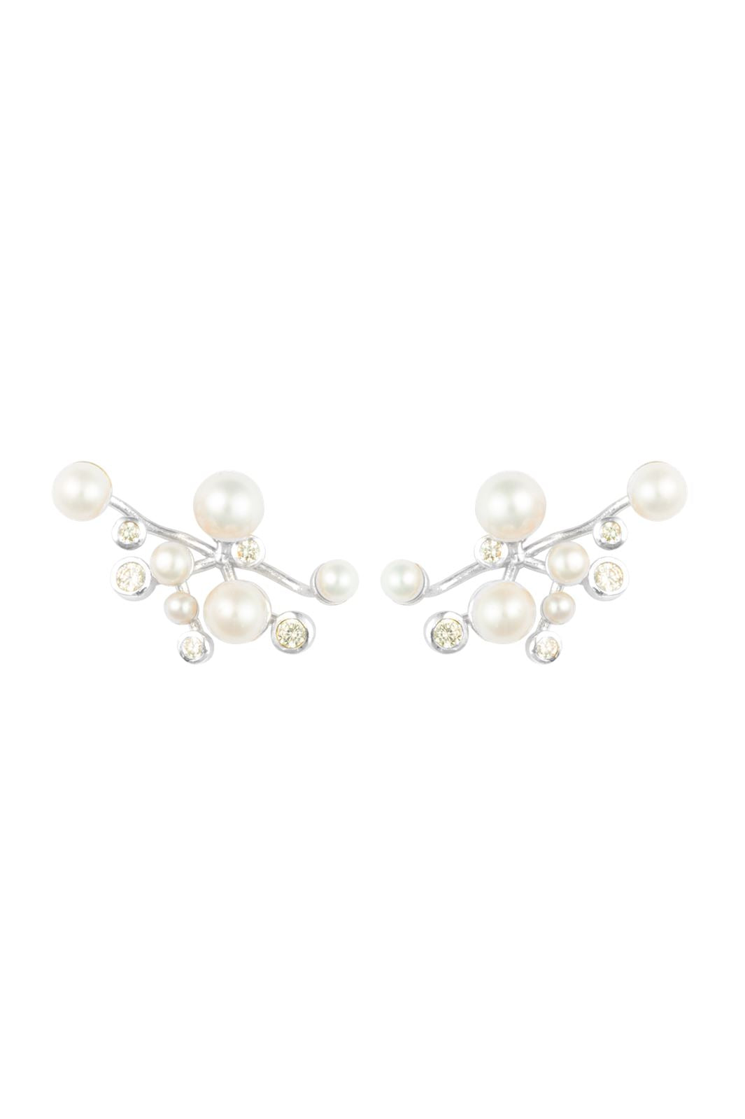 House Of Vincent Venus Symphony Earrings silver