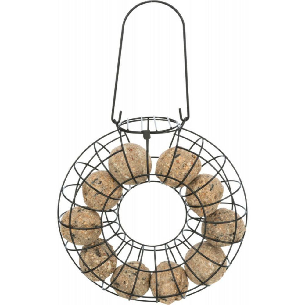 Mangeoire boule de graisse palmier ø 24 x 8 cm. Oiseaux