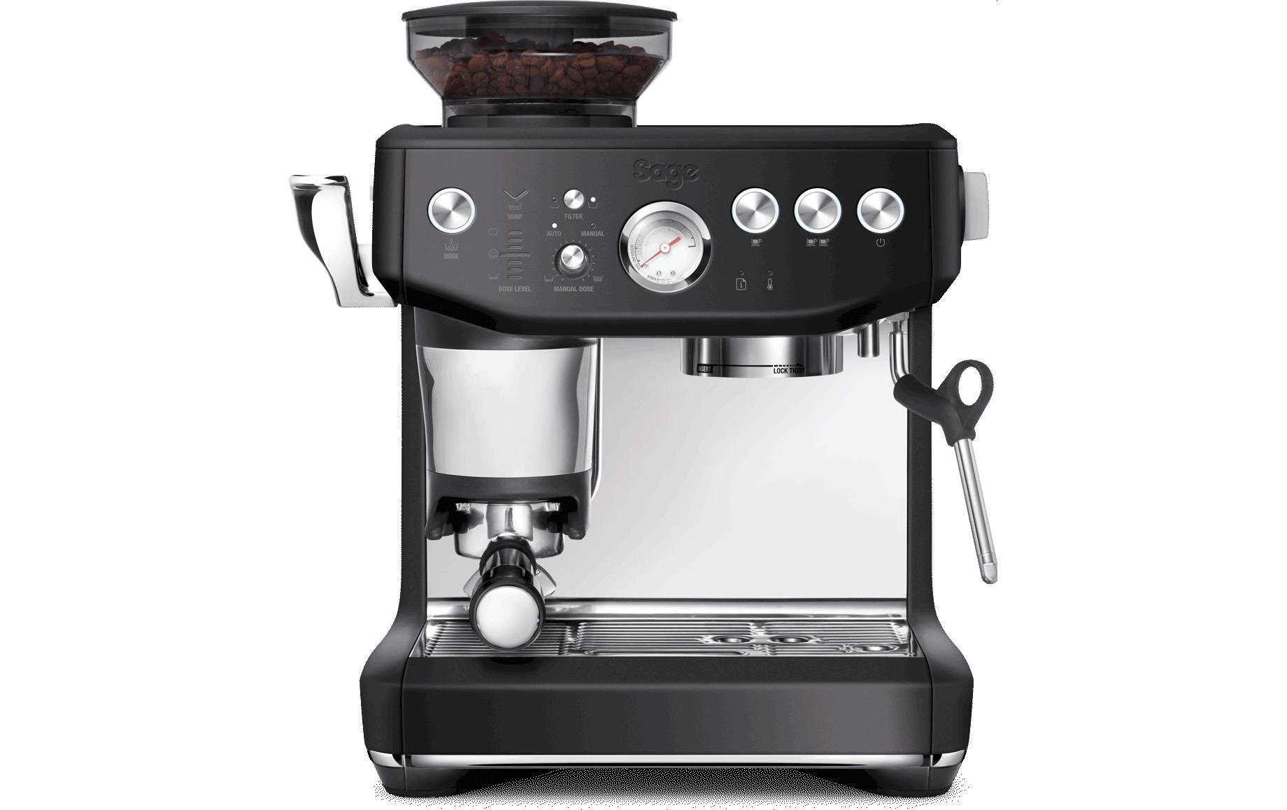 Siebträgermaschine Barista Express Impress Schwarz<br>Kompakte und vielseitige Espressomaschine für Kaffee in Barista-Qualität