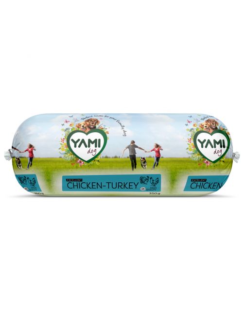 Yamipets Worst Kip&Kalkoen - Hondenvoer