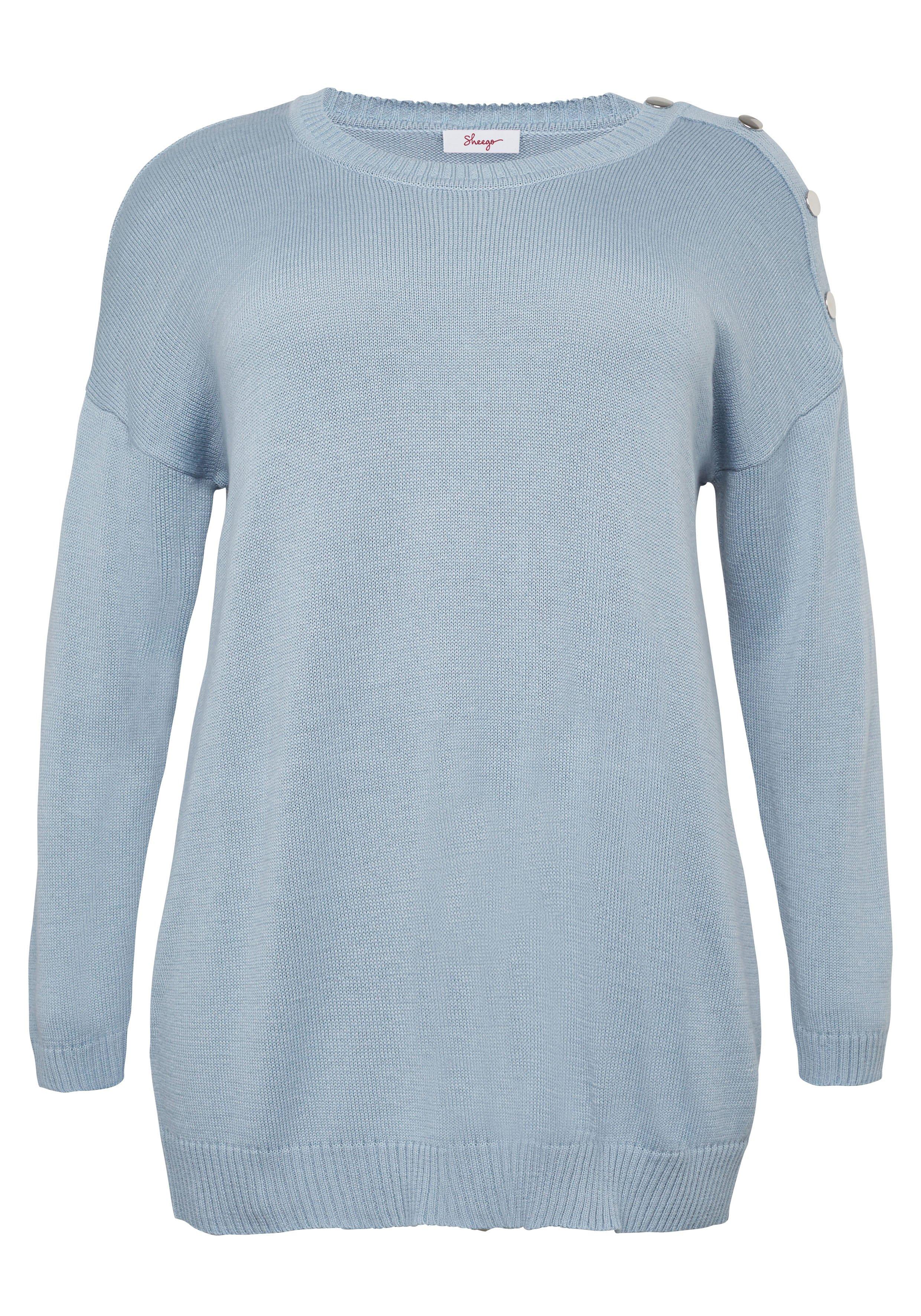 Pullover mit Druckknöpfen an der Schulter
