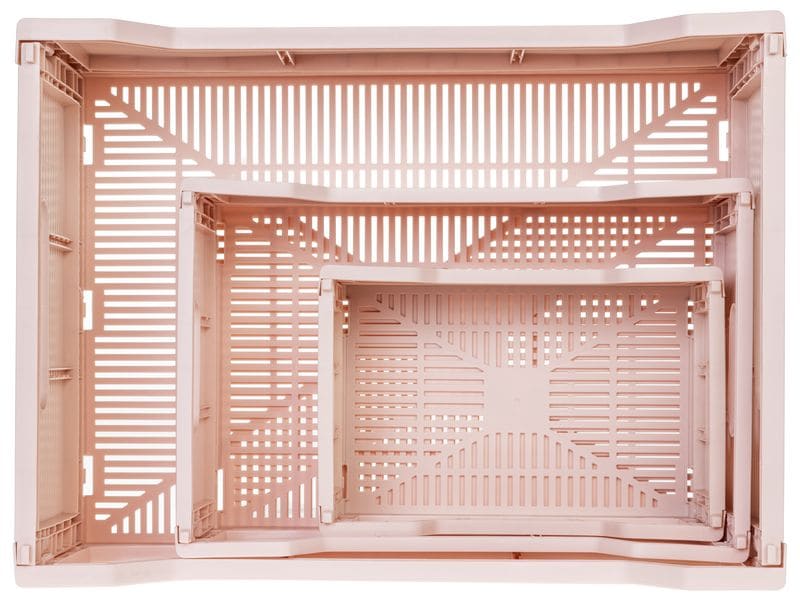 COCON Klappbox 40 x 30 x 15.5 cm, Rosa Faltbare Aufbewahrungsbox