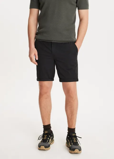 Chino short zwart (ZWART)