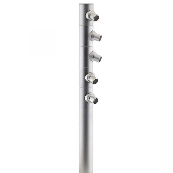 ledbox Iluminação de Vitrine Barra Linear Vitra Lux Cree 5x1w Silver Branco Frio