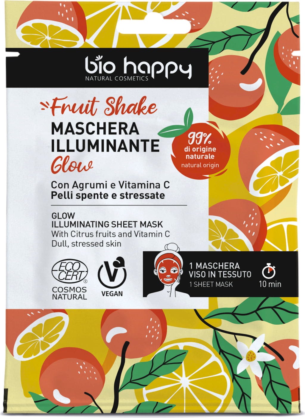 Bio Happy  Glow Illuminating Sheet Mask, 15 ml