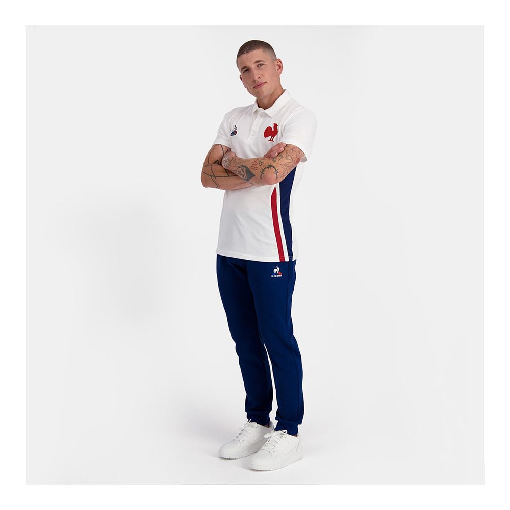 Le Coq Sportif FFR PRESENTATION - Polo Homme new optical white