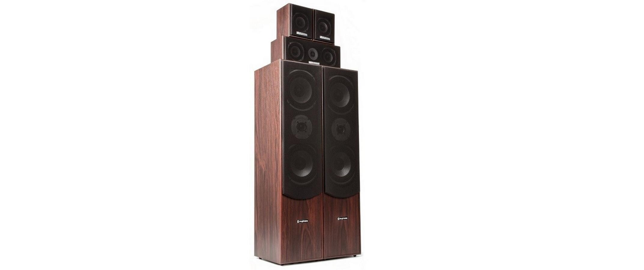 Standlautsprecher HF5W Braun<br>3-Wege-Frontlautsprecher bieten ein grossartiges Heimkinoerlebnis