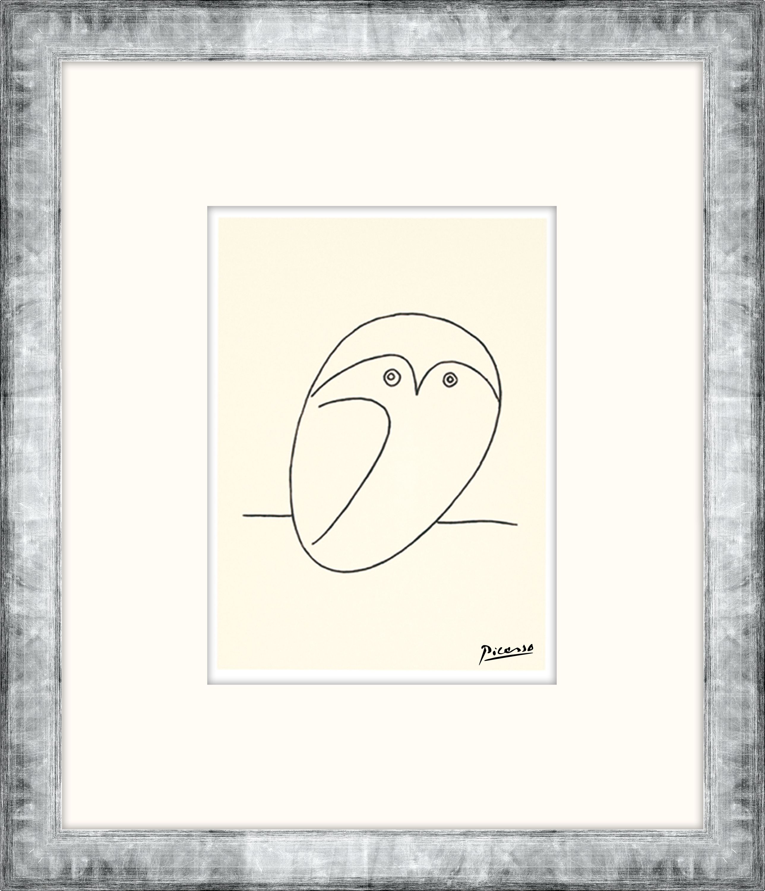 Gerahmtes-Bild PICASSO EULE