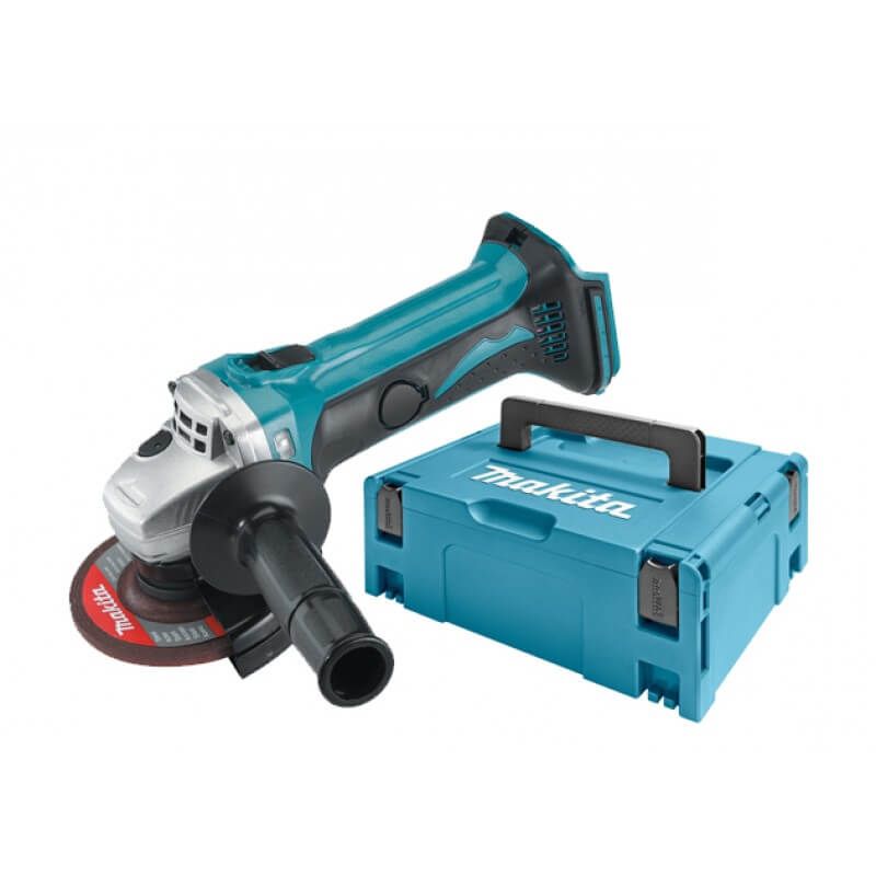 Makita DGA452ZJ 18V Li-ion accu haakse slijper body in Mbox - 115mm