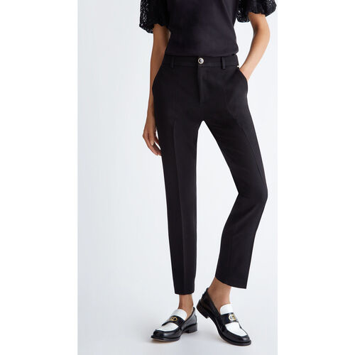 Liu Jo - Pantalón de sarga elástica Negro