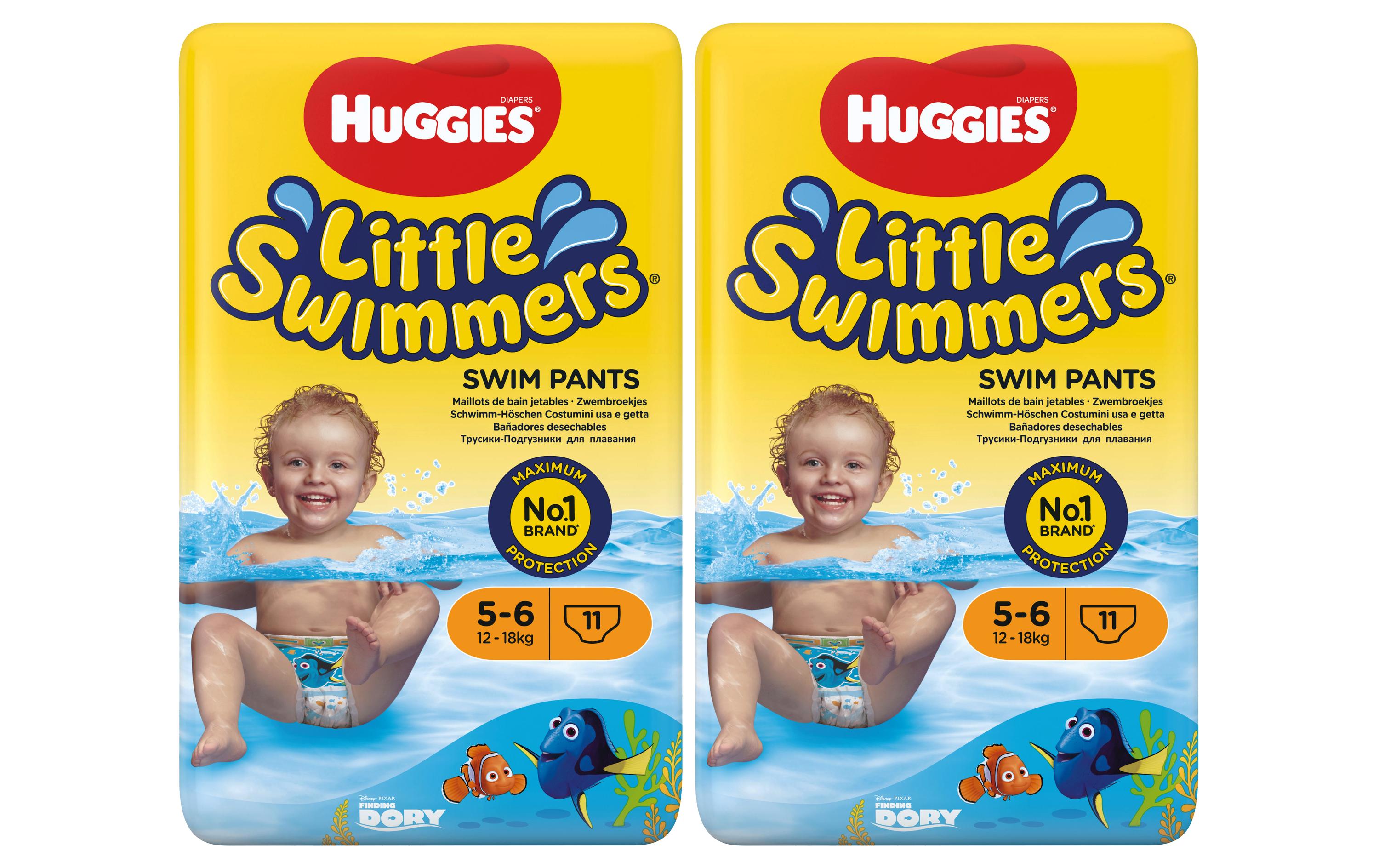 Schwimmwindel Little Swimmers Gr. 5-6, 2x 11 Stk.Windeln Grösse 3-4, 2x 11 Stück