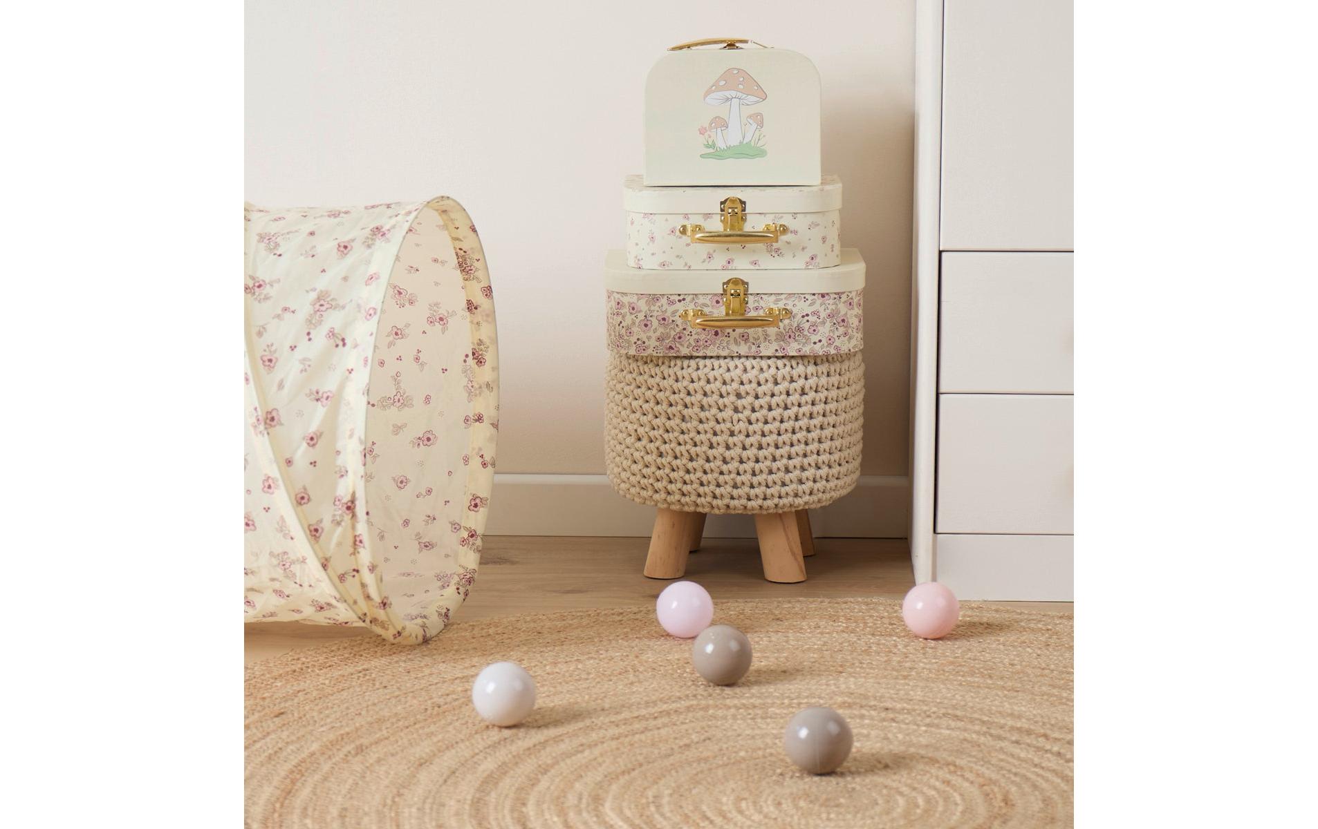 Spielzeugkoffer Ella vintage flowers 3er SetKofferset zum Aufbewahren von Spielzeugen
