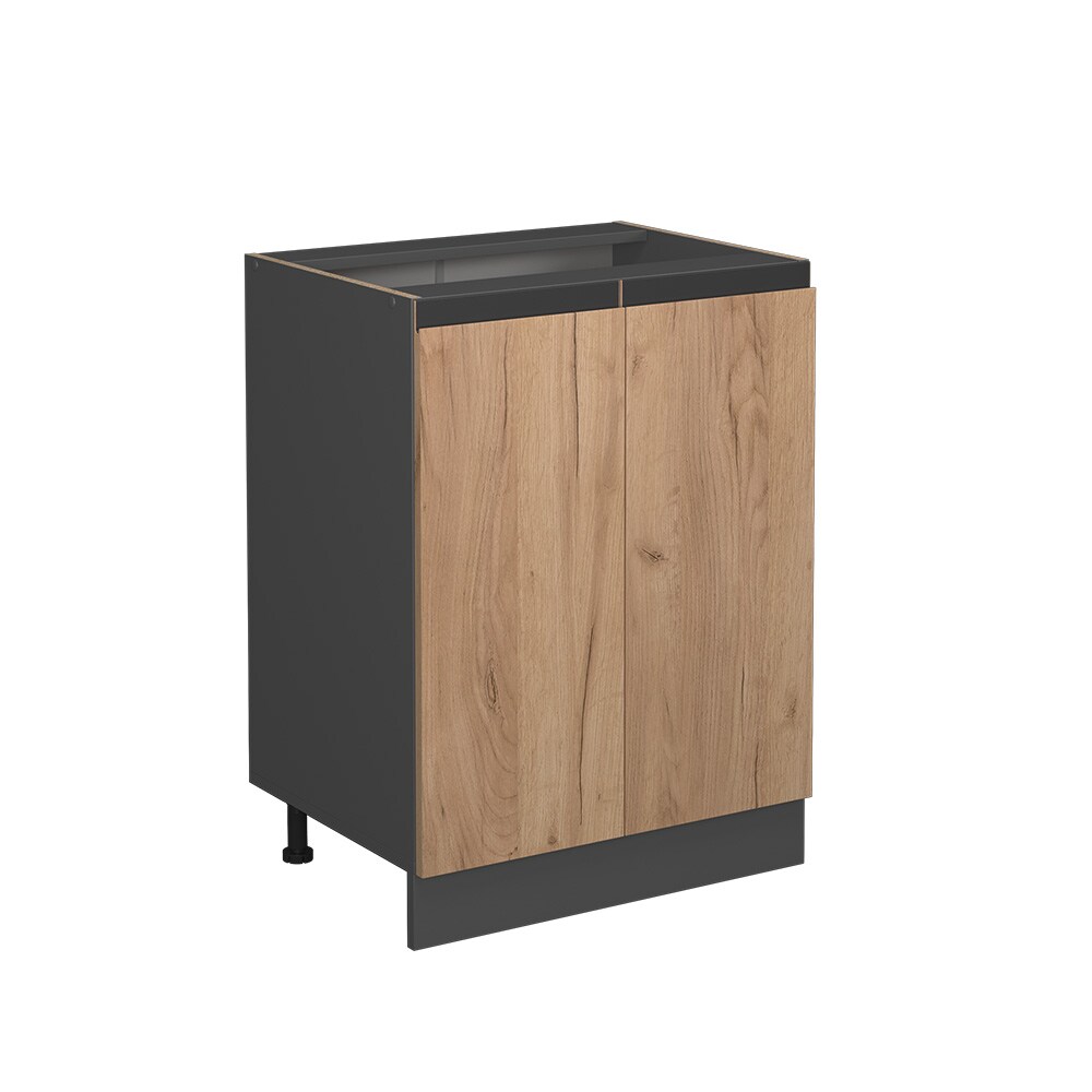Vicco Unterschrank Küchenschrank Küchenmöbel R-Line J-Shape Anthrazit Eiche 60 cm modern