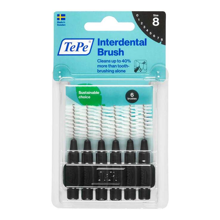 Tepe Interdentalbürste 1,5mm schwarz, 6 St