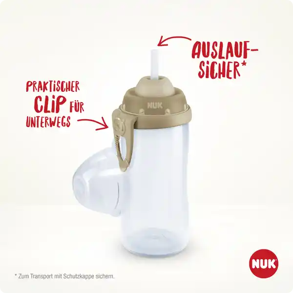 Flexi Cup mit weichem Trinkhalm, gelb, ab 12 Monaten