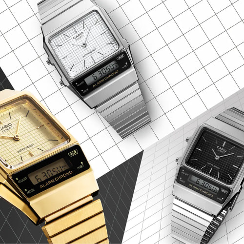 Montre Vintage AQ-800E-7AEF Argent