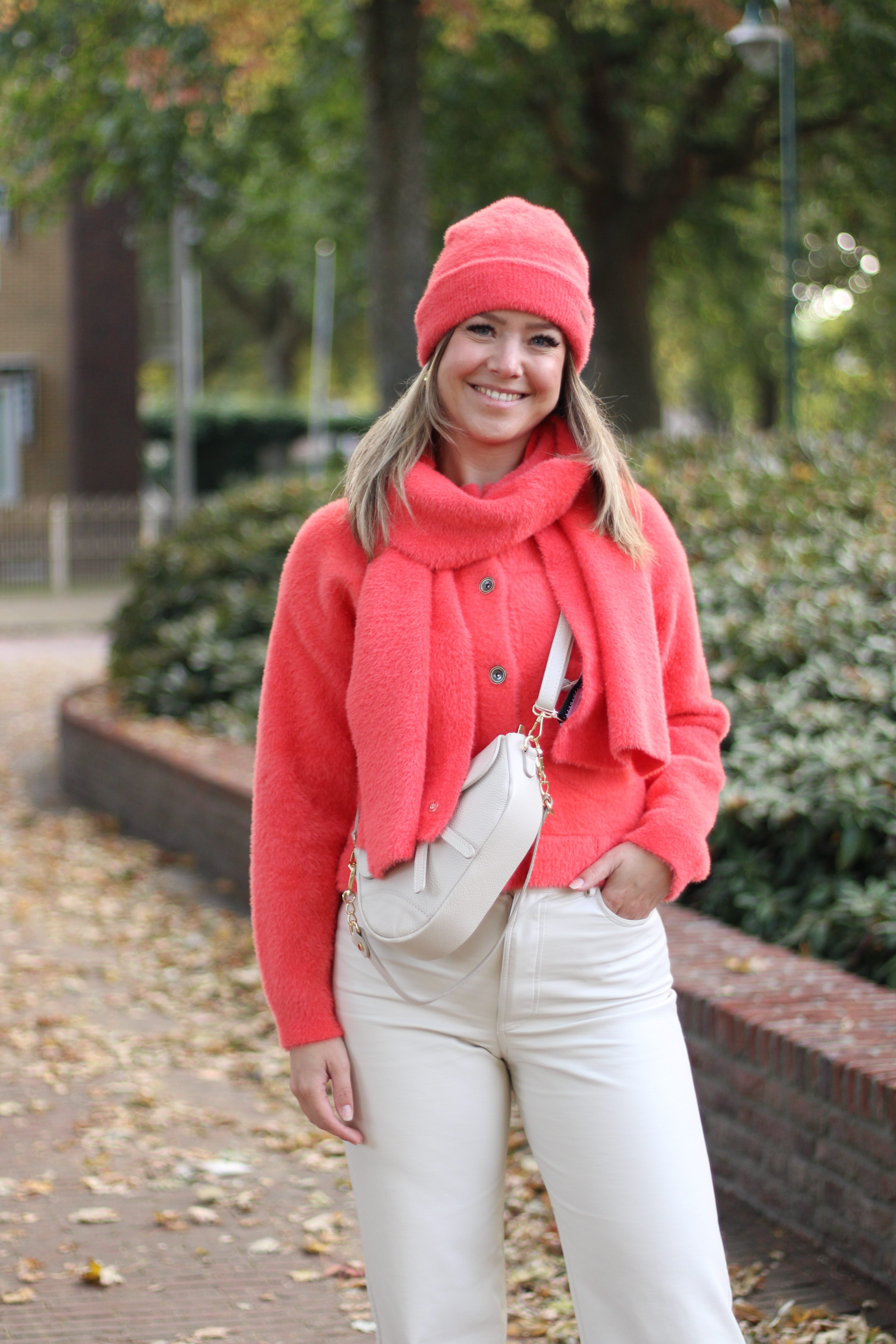 Rino & Pelle - Bubbly Boxy Jacket - Bright Coral