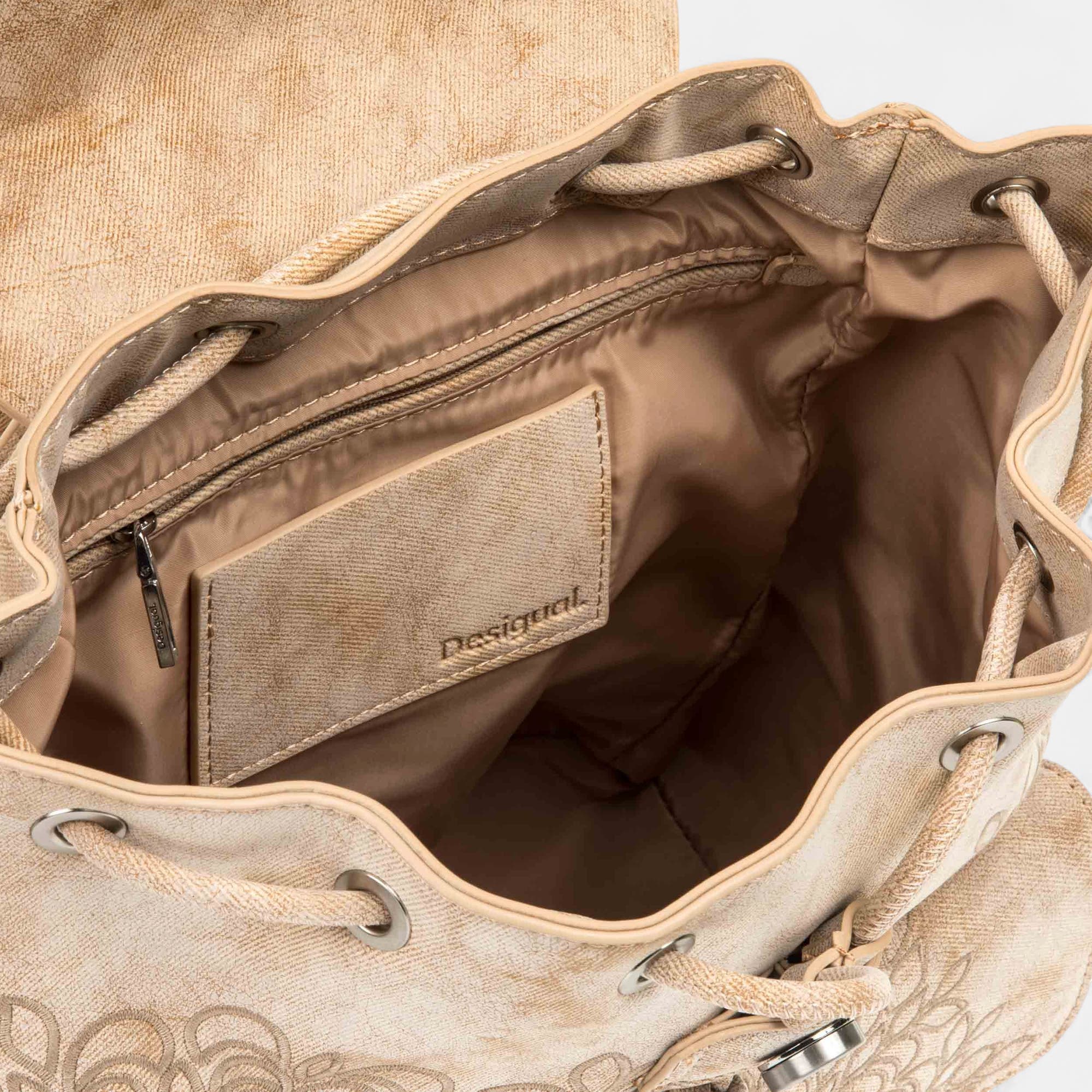 Sac à dos beige