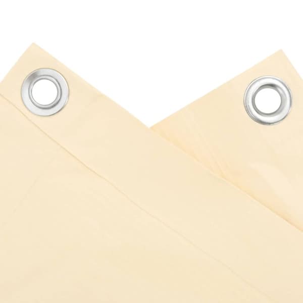 vidaXL Balkongskjerm kremhvit 300x75 cm PVC