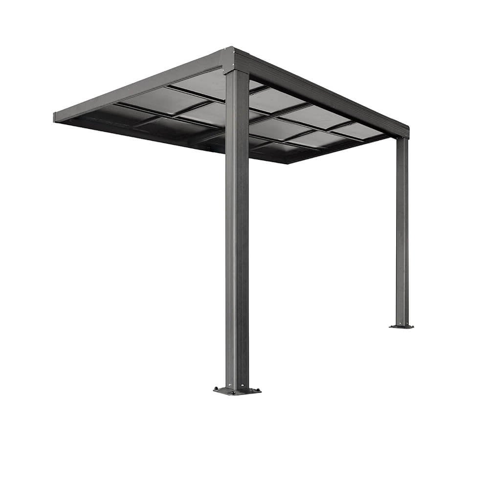 Home Deluxe - SOLIS DELUXE Terrasoverkapping - 290 x 295 x 233 / 272 cm - incl. schuifdakfunctie - incl. dubbelwandige polycarbonaatplaten, bevestigingsmateriaal | Pergola Cover Terrasoverkapping