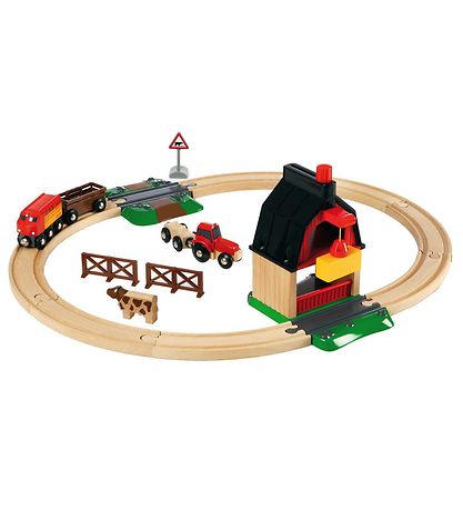 BRIO WoRød Bondeg?rd P? Landet S?t - 20 dele - Tr? 33719