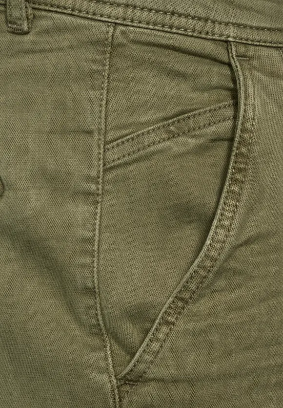 Regular Fit Cargohose - thyme green