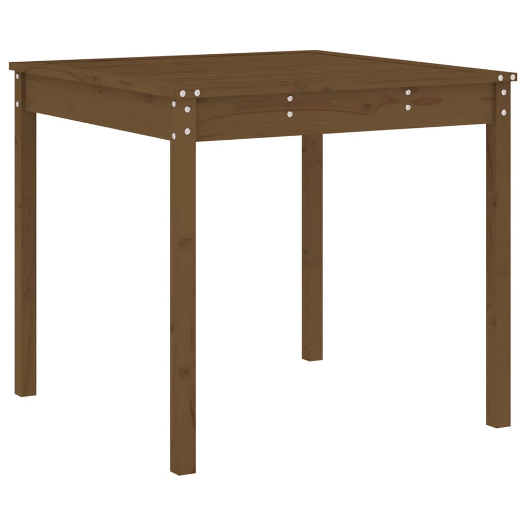 Ensemble à dîner de jardin 5 pcs marron miel bois pin massif