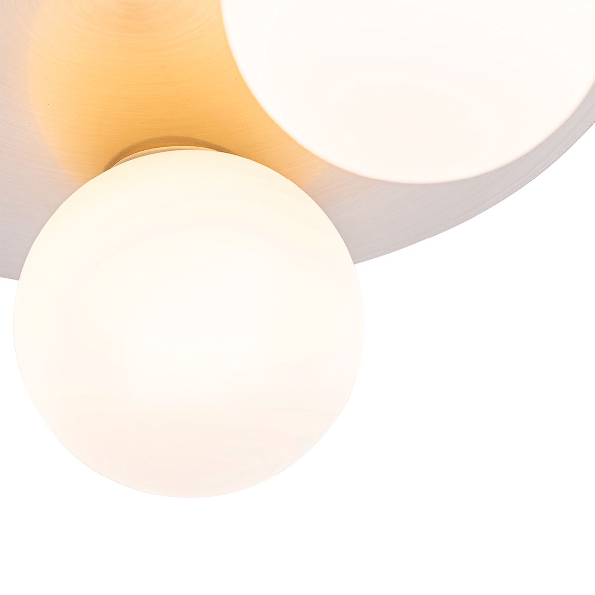 Moderne badkamer plafondlamp staal 3-lichts - Cederic