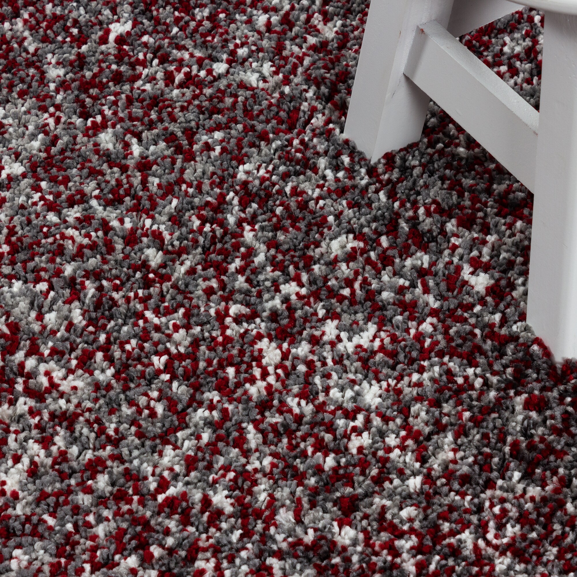 Modern Hochflor Teppich Flauschiger Langflor Teppich, Shaggy Flokati, Rechteckig