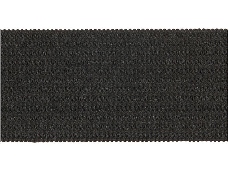 Creativ Company Elastikband 20 mm x 25 m, Schwarz Elastisches Band