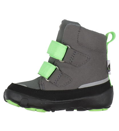 Affenzahn Winterstiefel - Tex - Bequem - Grau/Neongrün