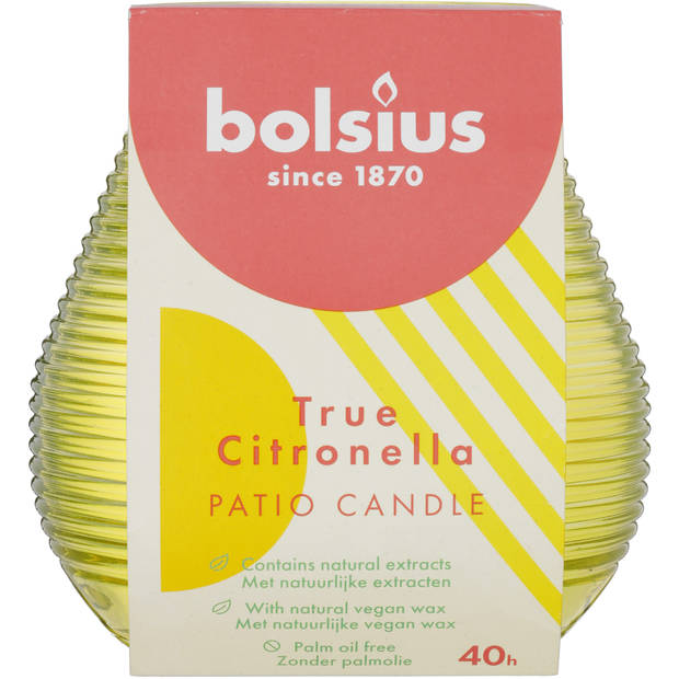 Bolsius Citronella Patiolight Geel