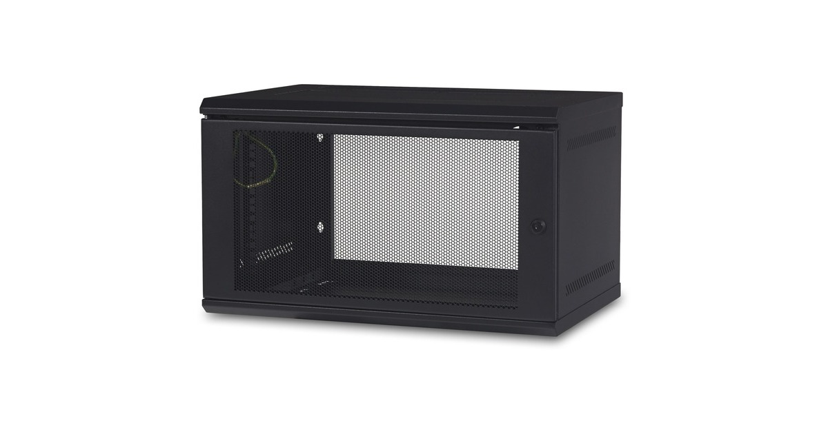 APCNetShelter WX 6U, ongemonteerd server rack  (Zwart, 599 x 400 x 356mm)