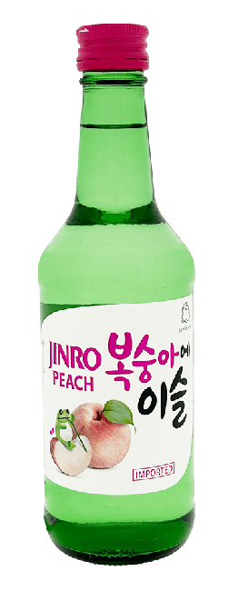 Jinro Soju Perzik Smaak 360ml 13% Alcohol