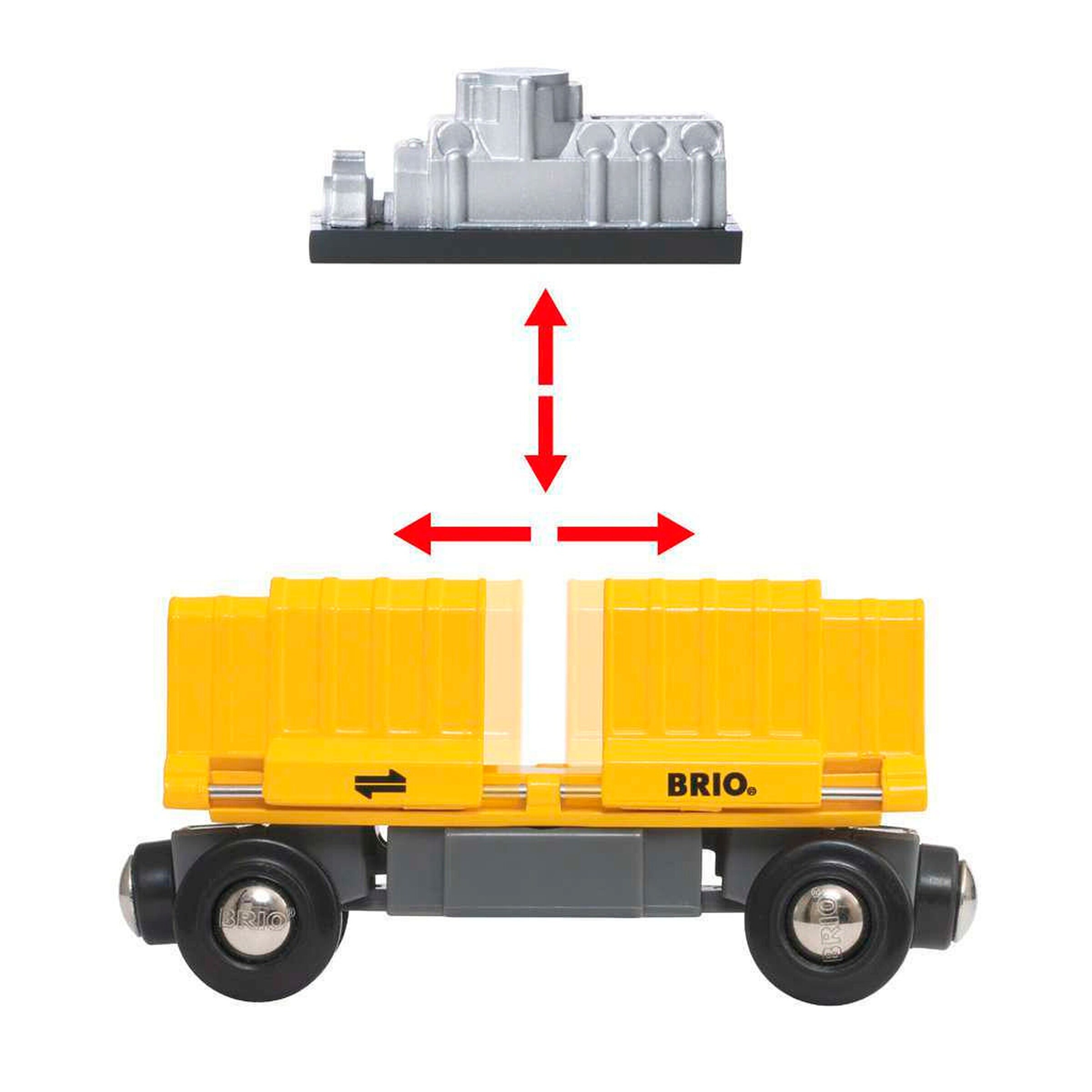 BRIO Güterzug mit drei Waggons