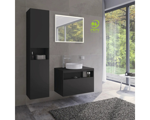 KEUCO Stageline hoge kast BxHxD 40 x 180 cm x 36 cm Frontkleur vulkaniet mat 32831970101