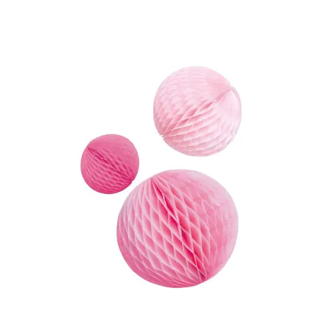 amscan Wabenbälle Hot Pink 3 Stück