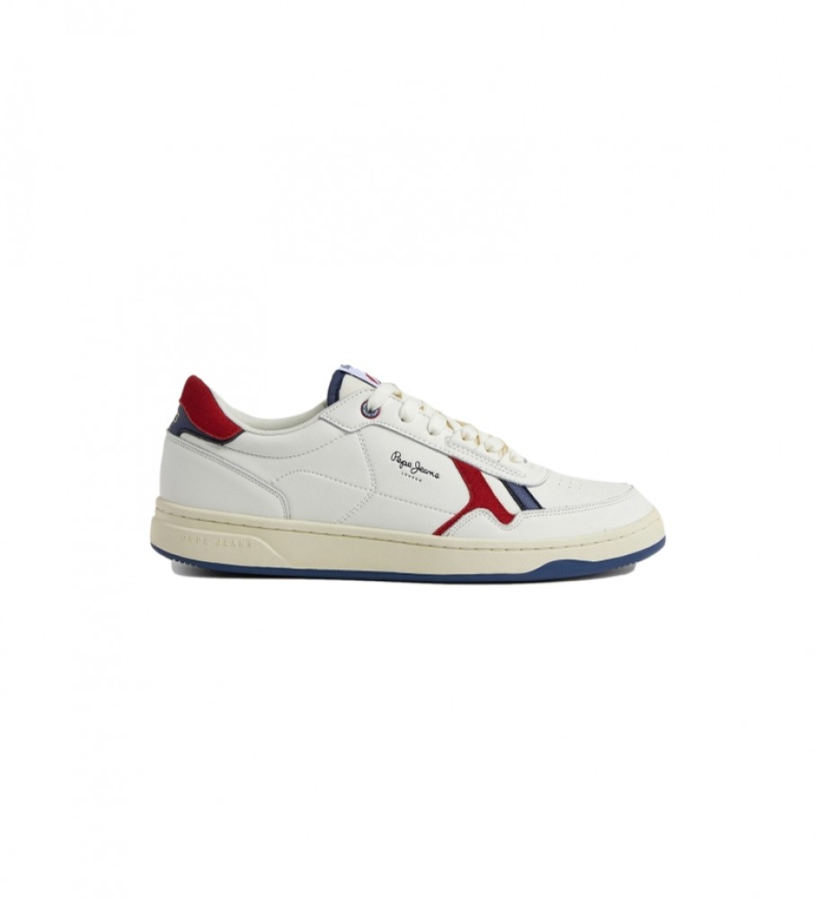 Tênis Pepe Jeans Kore Vintage em Couro Combinado Vermelho