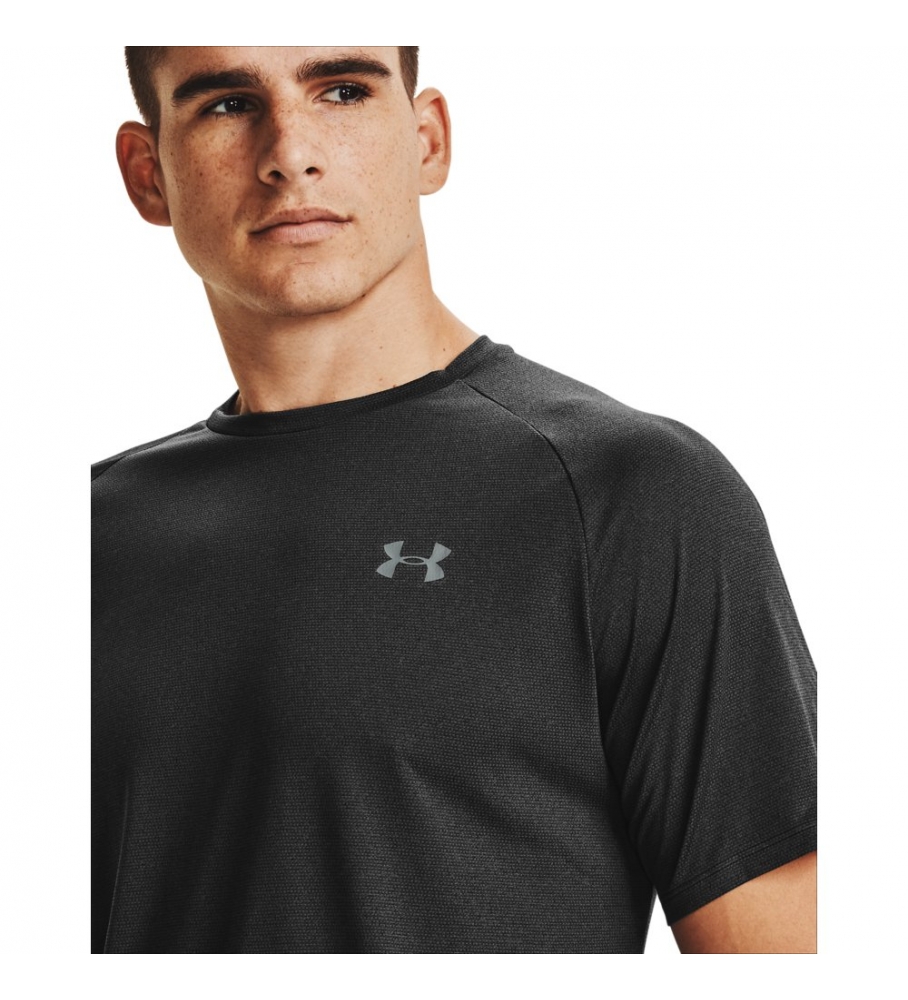 Camiseta de manga curta texturizada Under Armour UA Tech 2.0 - Preta